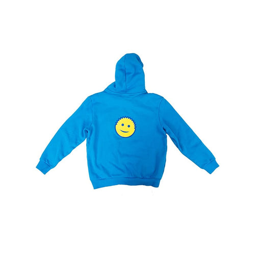 Back of Blue Scrub Daddy Hoodie