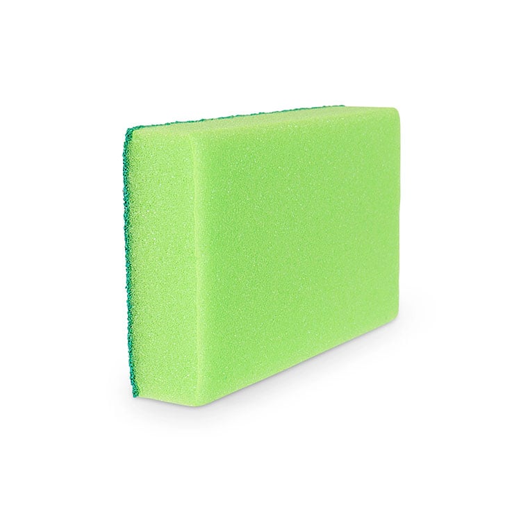 Back of Scruff Daddy Dual-Sided Sponge- Green
